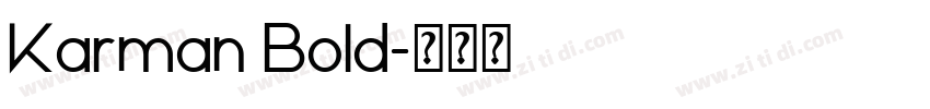 Karman Bold字体转换